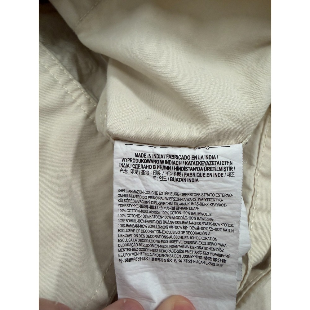 Vans Bayview Shirt Mens XXL Cream Shacket Skate Utility Y2K Chore Coat Work - Picture 10 of 11